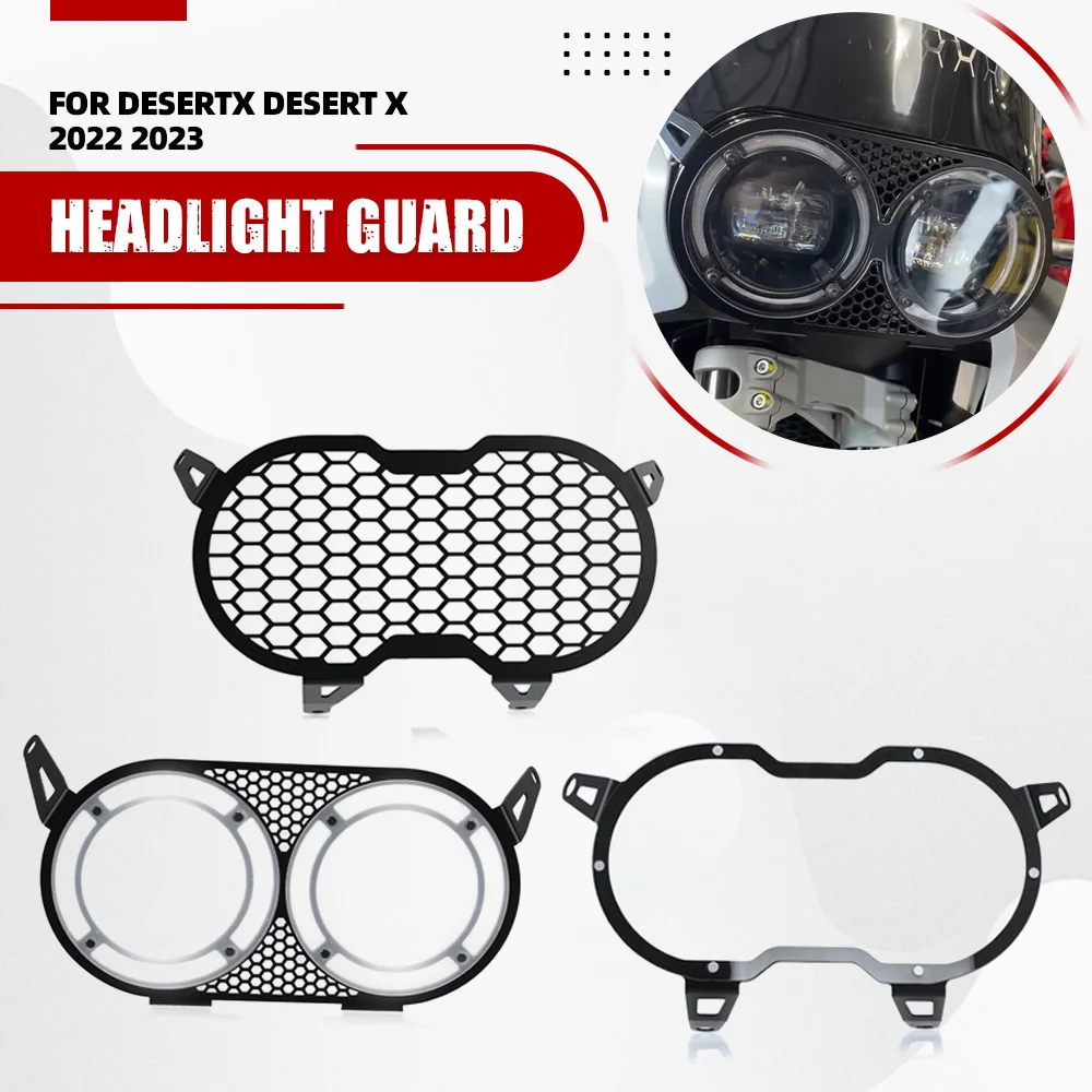 

Desert X Desert-X Motorcycle Headlight Guard Cover Front HeadLamp Protective Cover For Ducati DesertX 2022-2023 2024 2025
