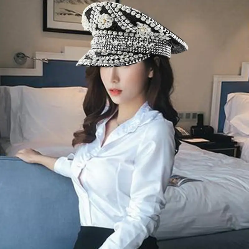 652f Jeweled Captain Heavy Crystal Sailor Überraschung Geschenk für Mädchen Jungen Braut für Karnivale Musikfestival