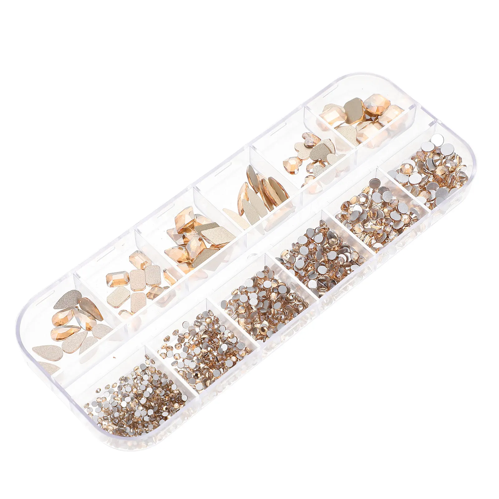 

Color Nail Rhinestones Flat Drill Decorations for DIY Manicure Art Accessories Elegant Nail Supplies