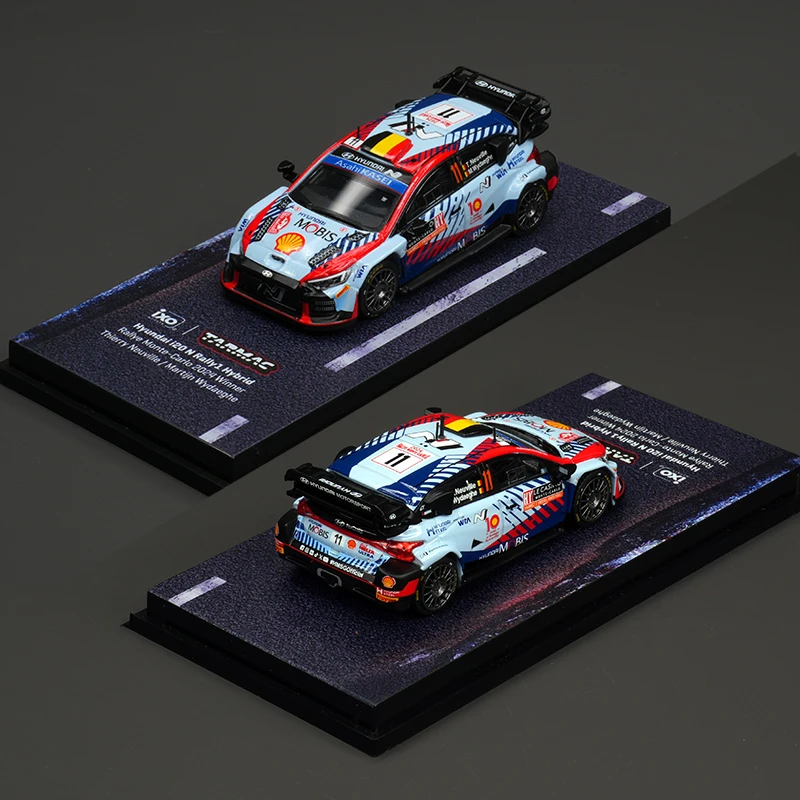 

TW In Stock 1:64 I20 N Rally1 Hybrid Rally 2024 Diecast Car Model Collection Miniature Toy Tarmac Works