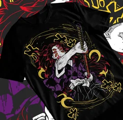 Kokushibo Demon Slayer Kimetsu No Yaiba Anime Manga Unisex T-Shirt Soft Tee