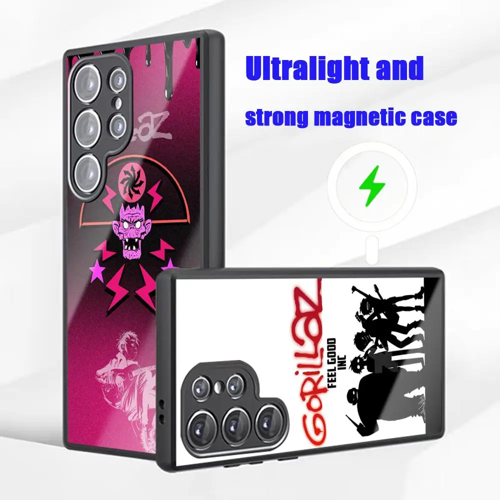 Cool band Fashion Phone Case For Samsung S26 S25 S24 S23 S22 S21 S20 Plus Ultra Fold A Glass Magnetic Case G-GoriLlazES Hot