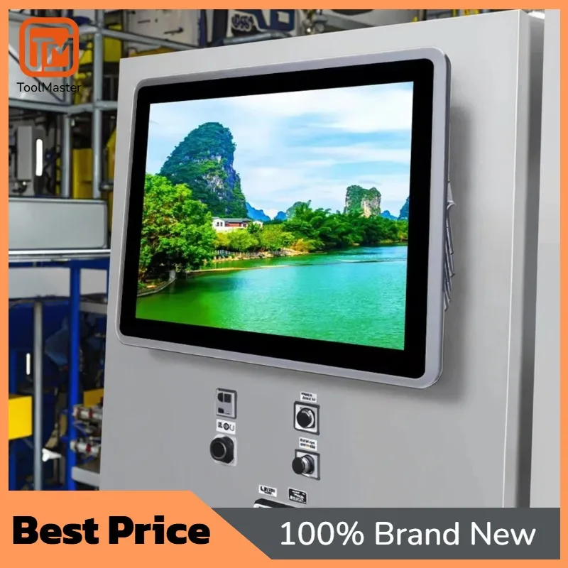 【New Arrival】R 17 Inch Industrial PC IP65 Front Panel I7 10810U I5 10310U J6412 TPM2.0 RS232 DDR4 2x LAN USB Touch Screen Comput