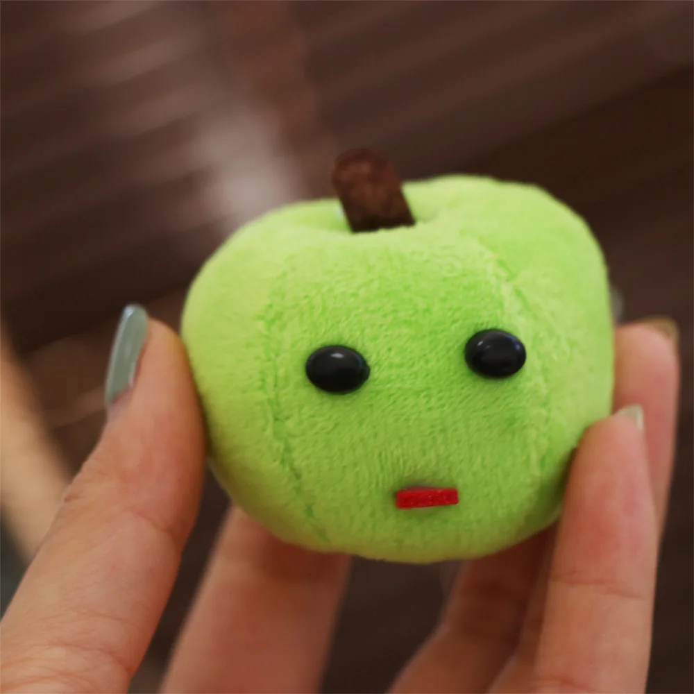 Car Keys Green Red Fruit Keychain Funny Soft Creative Keyring Tongue Sticking Cute Backpack Pendant Girls