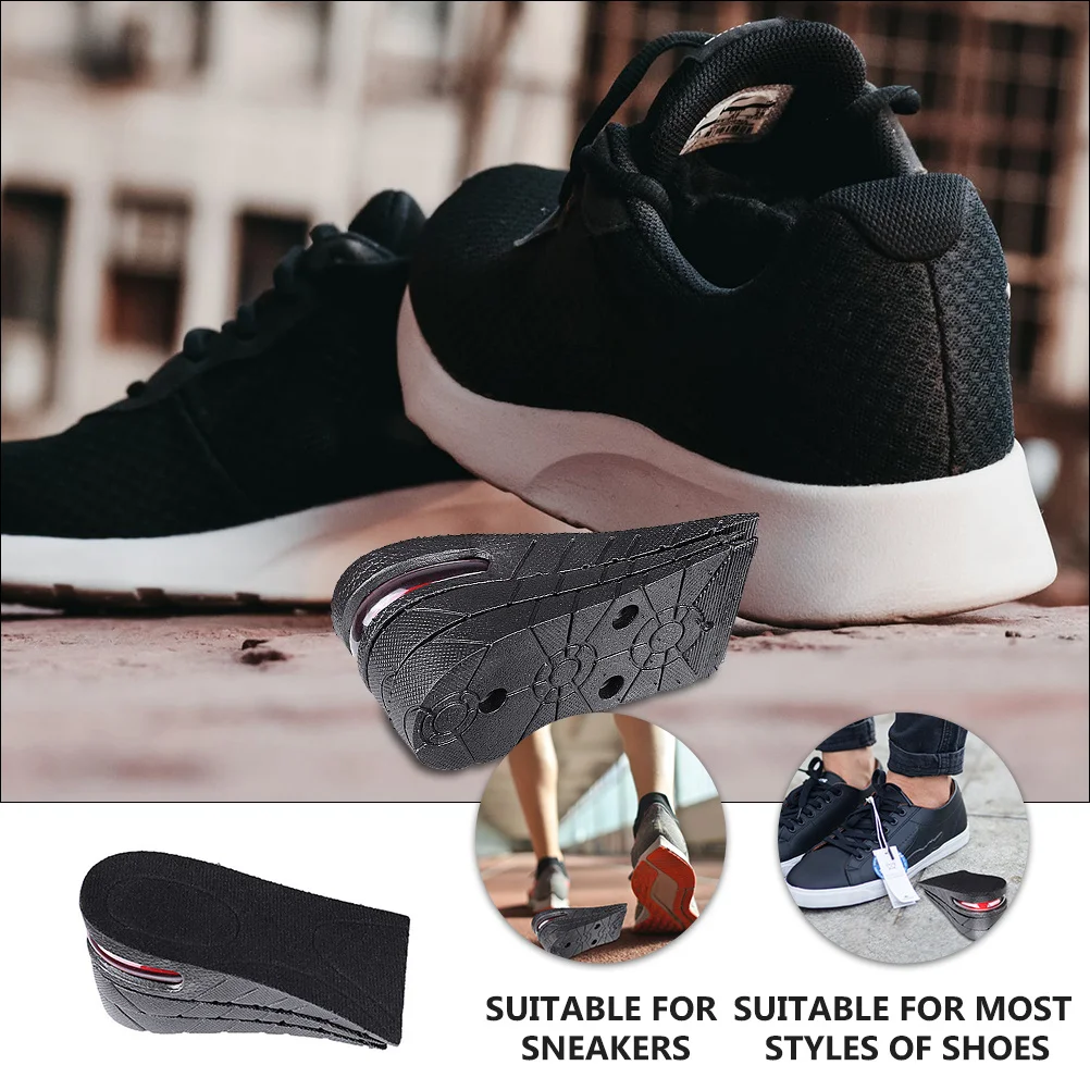 

1 Pair Invisible Height Increase Insoles Lightweight Shockproof Ventilated Comfortable Fit All Shoes Unisex Shoe Lift Inserts