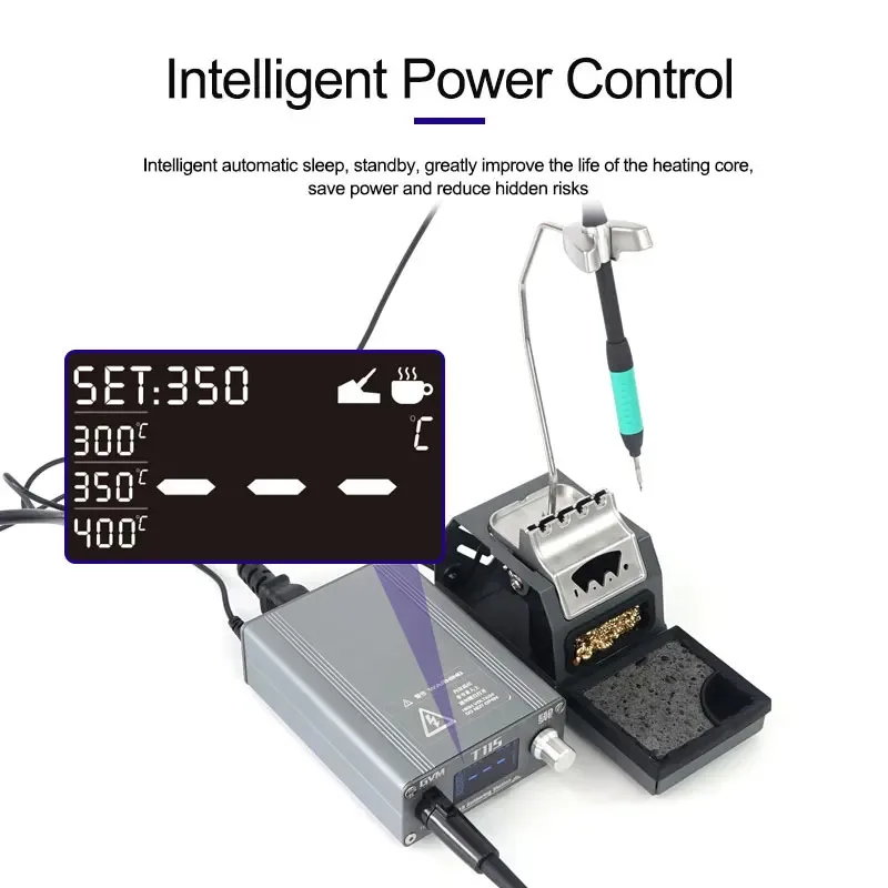 

НОВАЯ паяльная станция GVM T115 с постоянной температурой, автоматический сон, быстрый нагрев, микроэлектронный ремонт, сварочные инструменты с наконечником C115