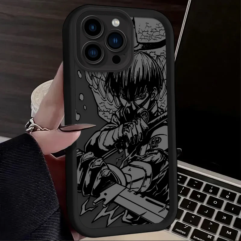 Cool Anime Kaiju No 8 Phone Case For iPhone 17 Air 16 16E 15 14 13 12 11 Pro Max X XS X S Max XR SE 2020 SE4 7 8 Silicone Cover view 4