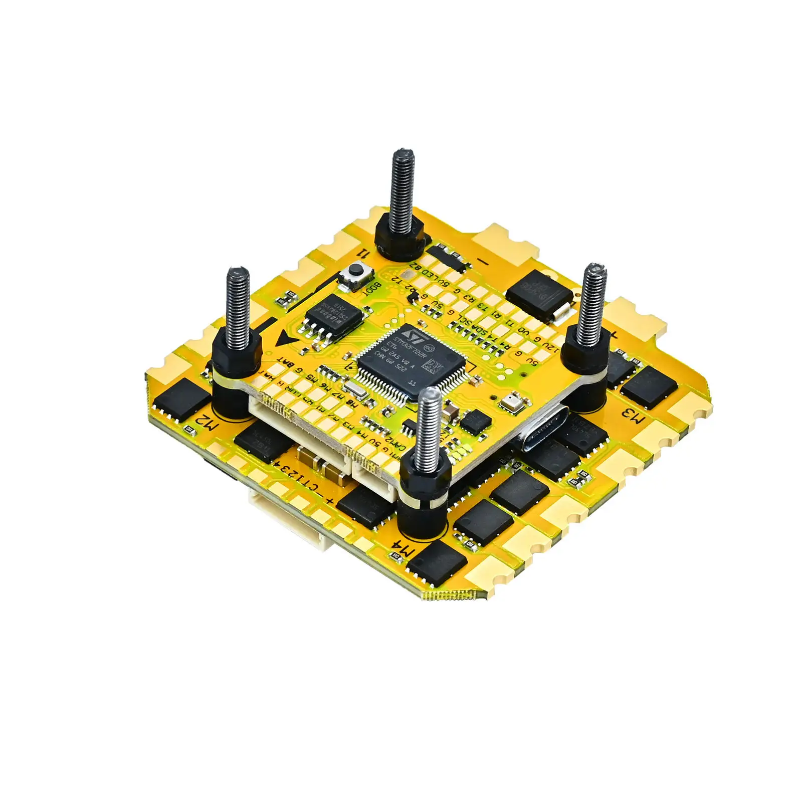 

Полетный контроллер F722 и стек ESC 4-в-1 STM32F722 ICM42688P 8M Blackbox 3-8S Type-C (опция ESC 80A или 100A)