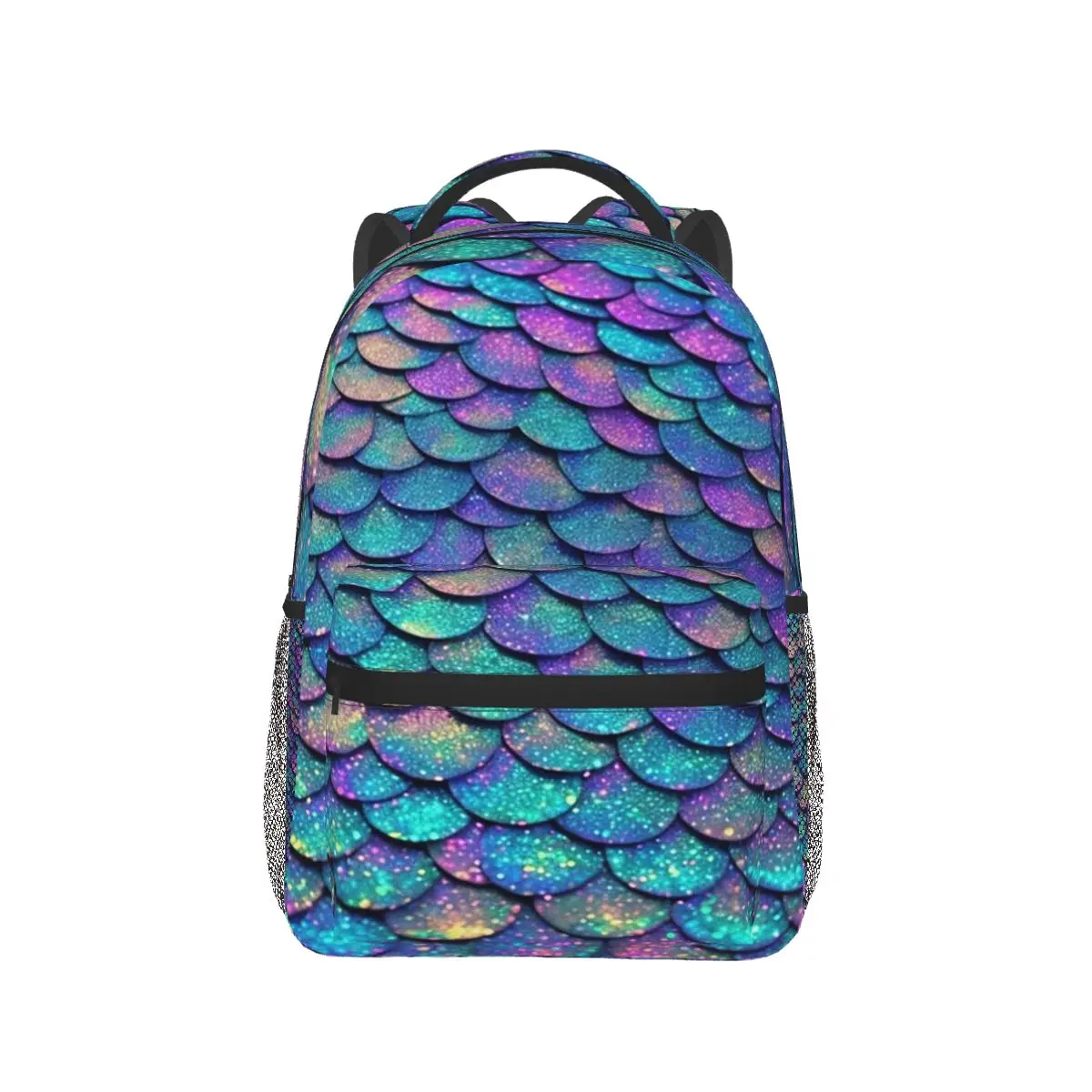 

Ocean Mermaid Glitter Sparkling Scales Backpack Hot Sale Daypack Large Capacity Boys Girls BookBag School Bag Shoulder Bags