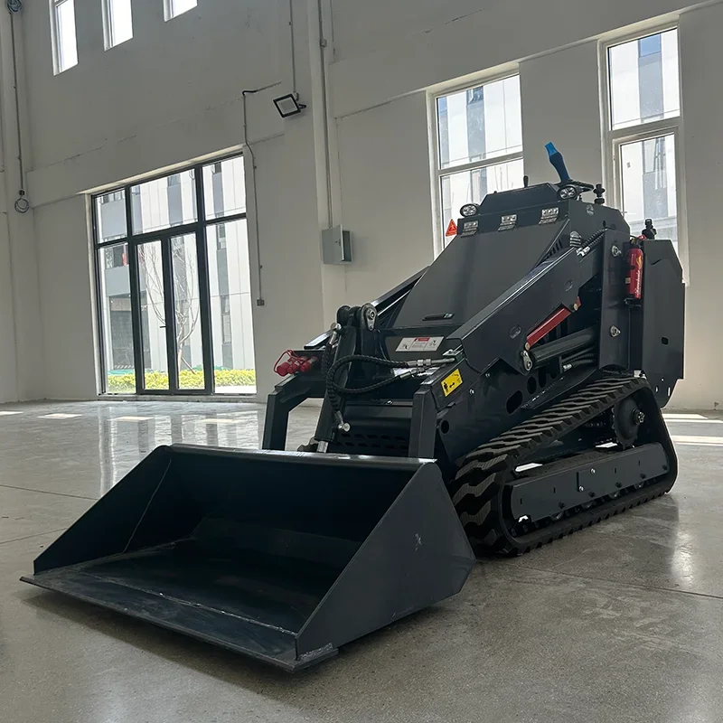 

Hot Sale China Diesel Mini Skid Steer Wheel Loader Earth-Moving Machinery Skid Steer Loader With Bucket