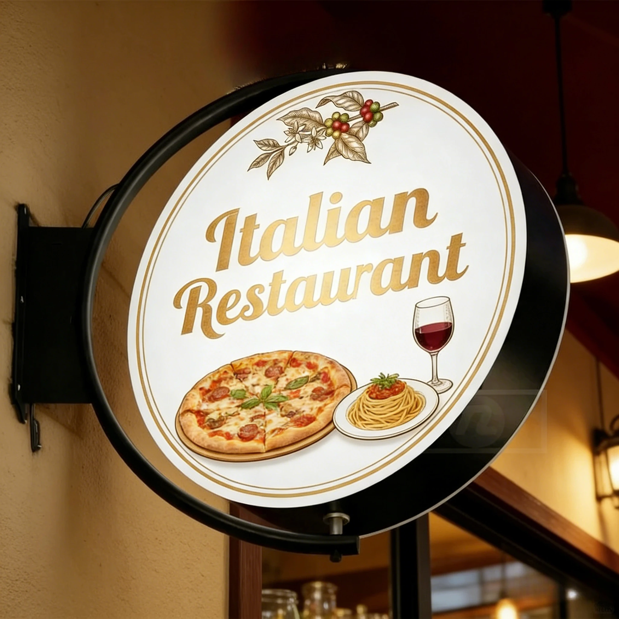 

Custom Logo Rotating Light Box - 360° Rotation Acrylic LED Illuminated Signboard for Cafe Outdoor Business Waterproof Household