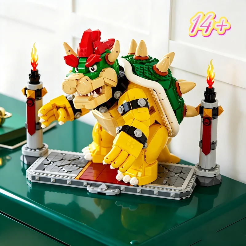 Image of Hot Toy 2807 Teile Der mächtige Bowser Super Mario Klassische Sammelbausteine Spielzeug für Festival- und Geburtstagsüberraschungsgeschenke