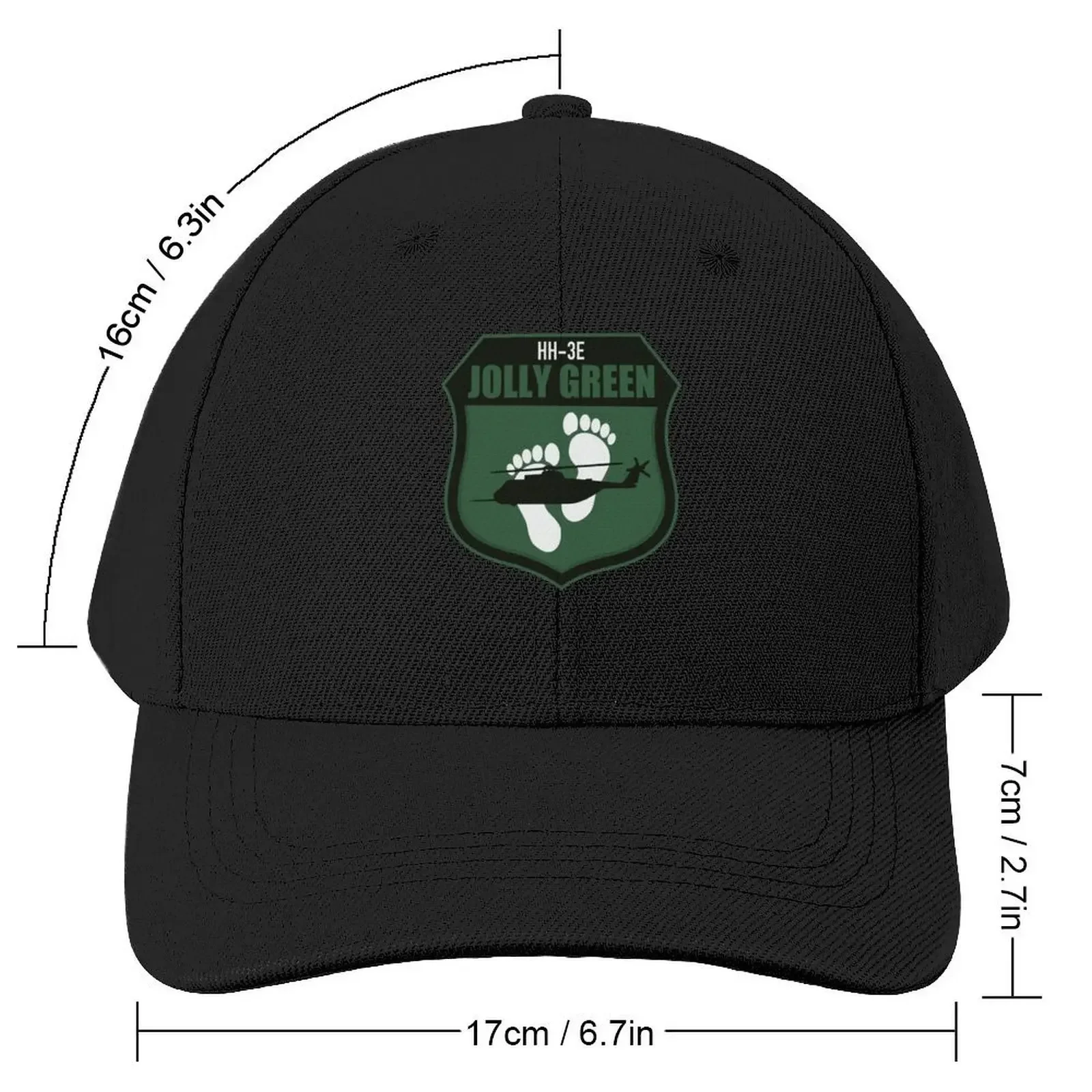 HH-3E Jolly Green Baseball Cap Big Size Hat Anime Hat Brand Man cap Sports Cap For Women Men's