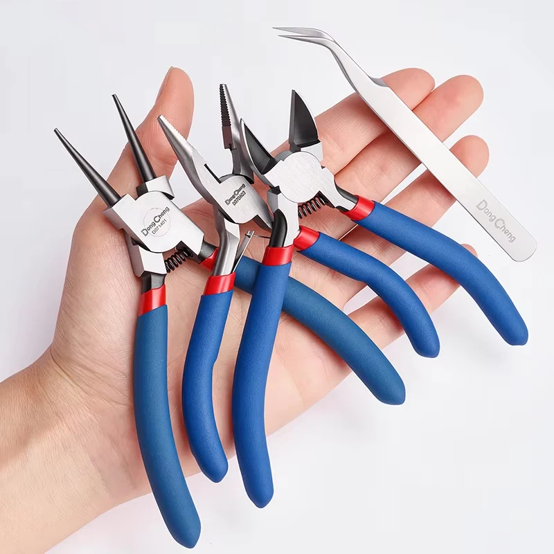 Mini Jewelry Making Pliers Set, Non-slip Ergonomic Grip, Precision Beading Wire Bending Handcraft Tools Kit for Jewelry Makers