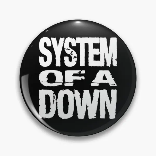 System Of A Down V7  Soft Button Pin Hat Women Jewelry Funny Cute Decor Cartoon Gift Clothes Badge Collar Lapel Pin Metal