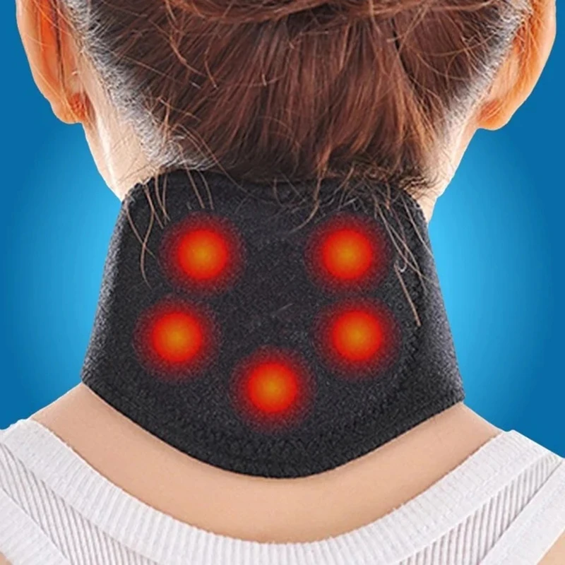 New Magnetic Therapy Neck Massager Cervical Vertebra Protection Spontaneous Heating Belt Body Massager Face Skin Care