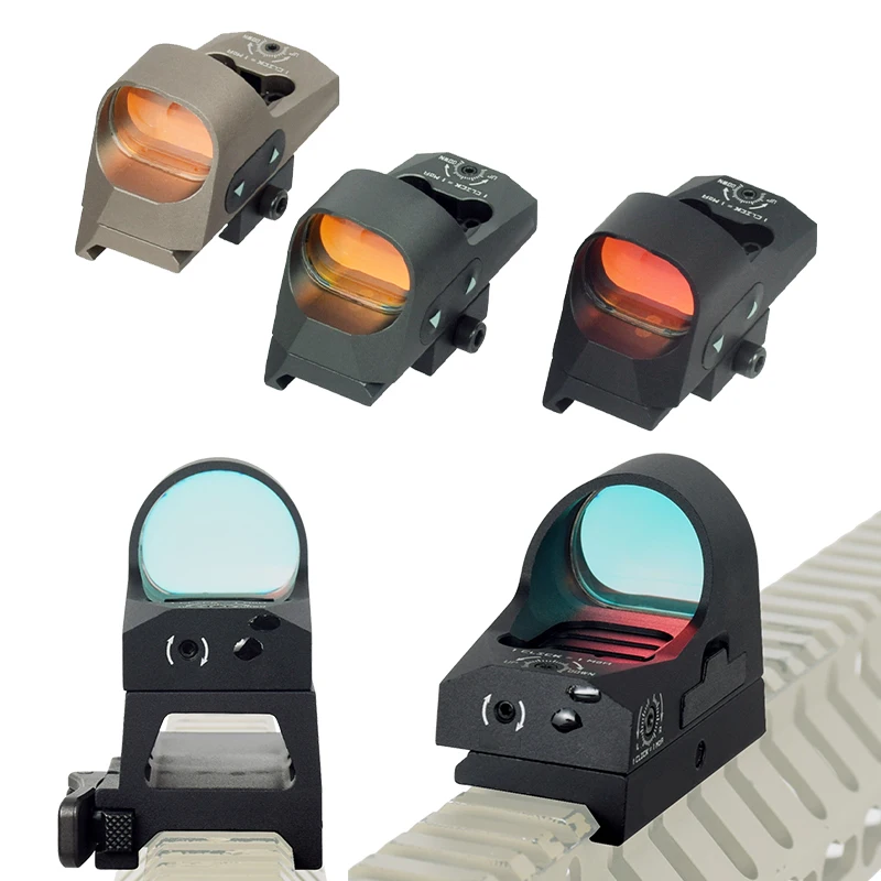 

Tactical 1X25MM Compact 3MOA Red Dot Sight Reflex Pistol Rifle Gun Hunting Sight Scope Picatinny Low Mount 1.41 Riser QD Mount
