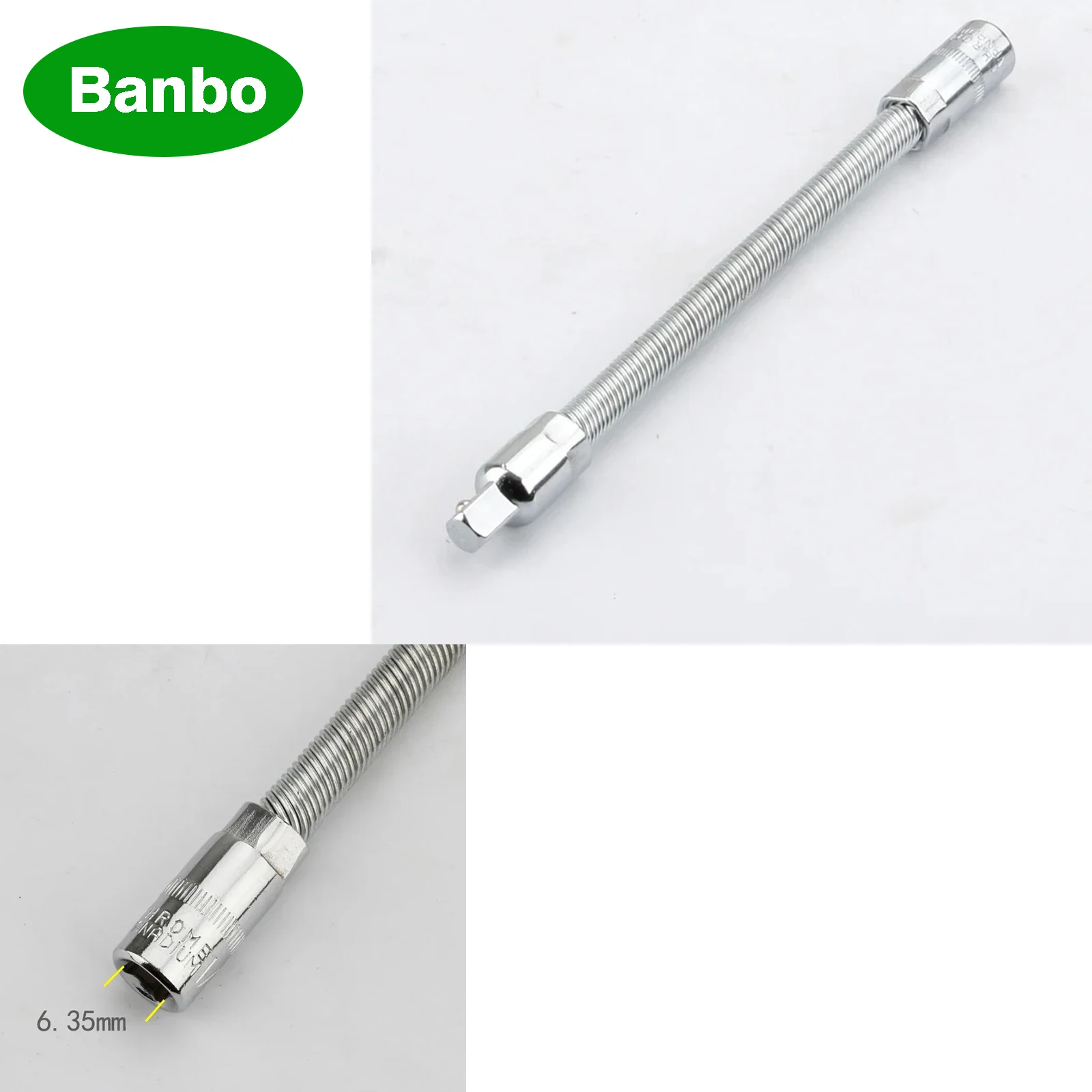

1/4" Flexible Socket Extension 150mm Ratchet Wrench Sockets Bar Bit Sockets Auto Tools