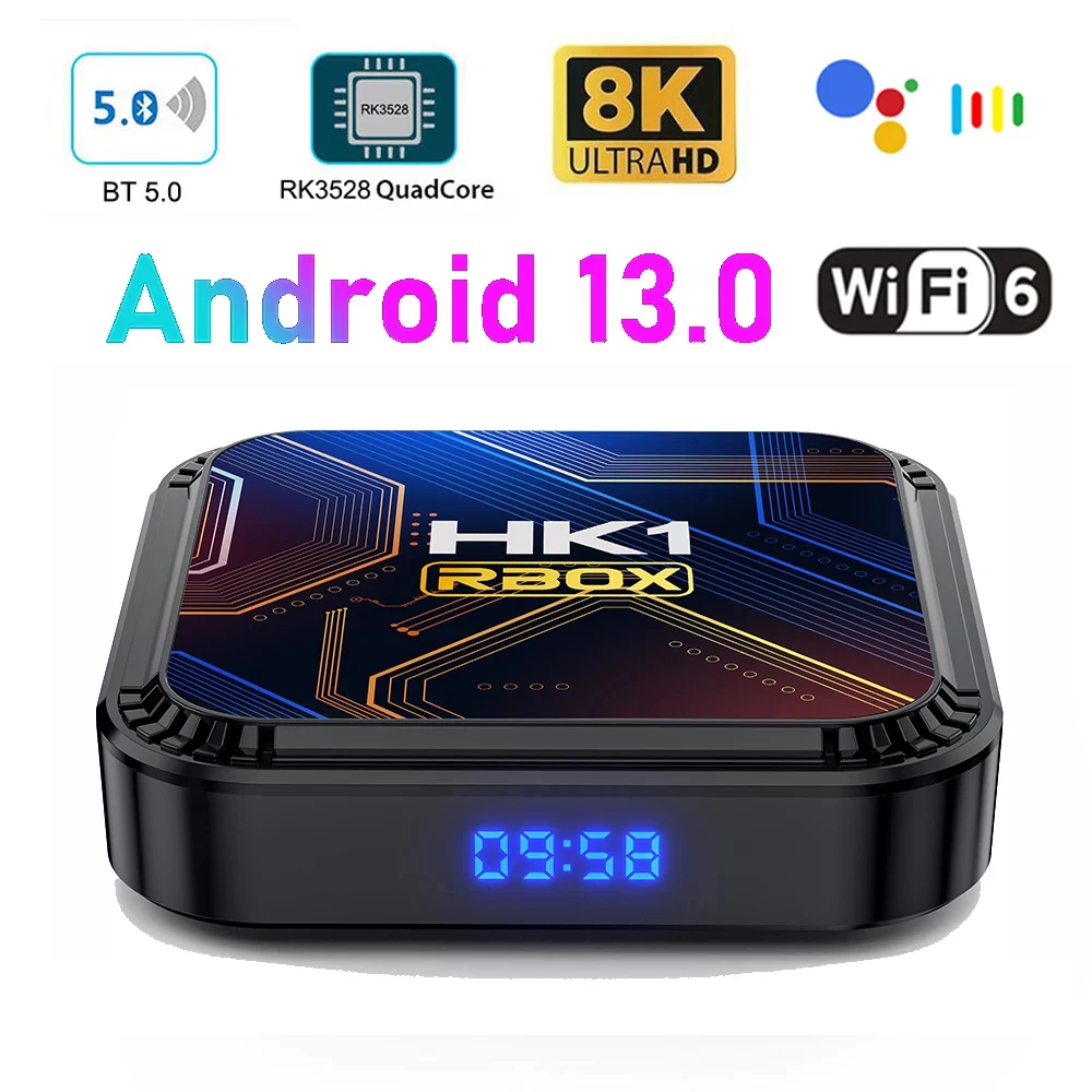 K8S Smart TV Box Android 13 RK3528 8K HDR10 WIFI6 Android TV Box 2024 Media Player Set Top Box