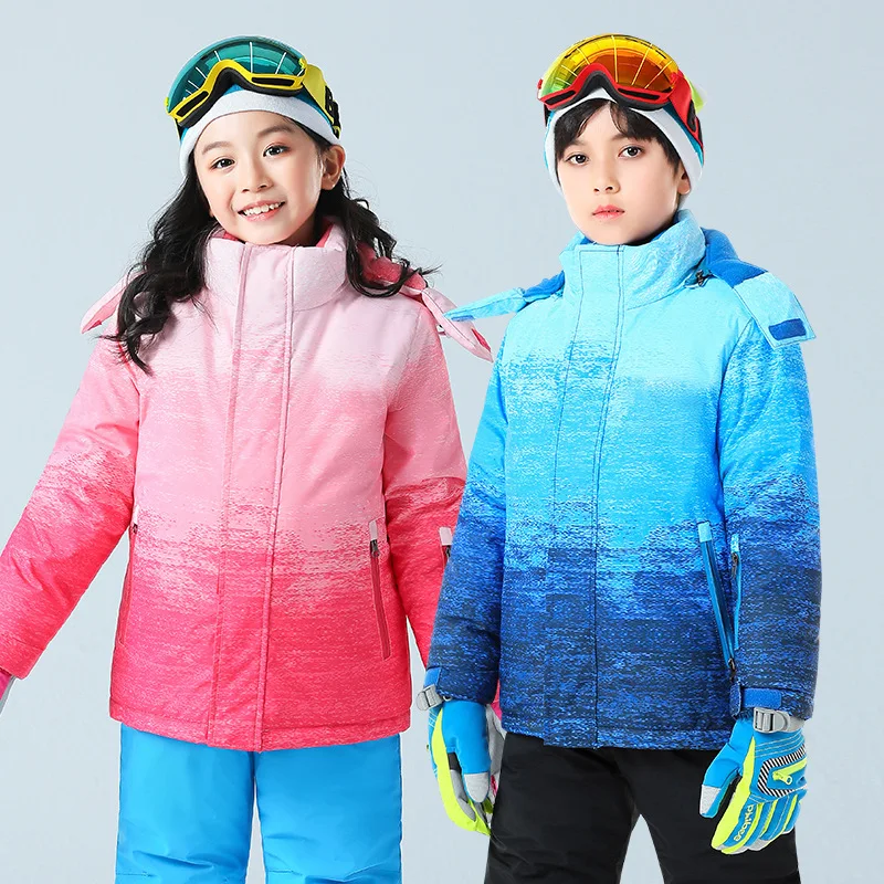 

-30 ℃ children's waterproof skiing jacket Boys Girls Warm Thick Winter Coat Snow off-road 4 5 6 7 8 9 10 11 12 13 years outdoors