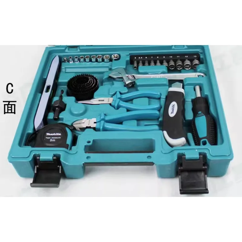 MACCESS series manual tool set for household use, equipped with 200 piece batch head drill bits for electric drills