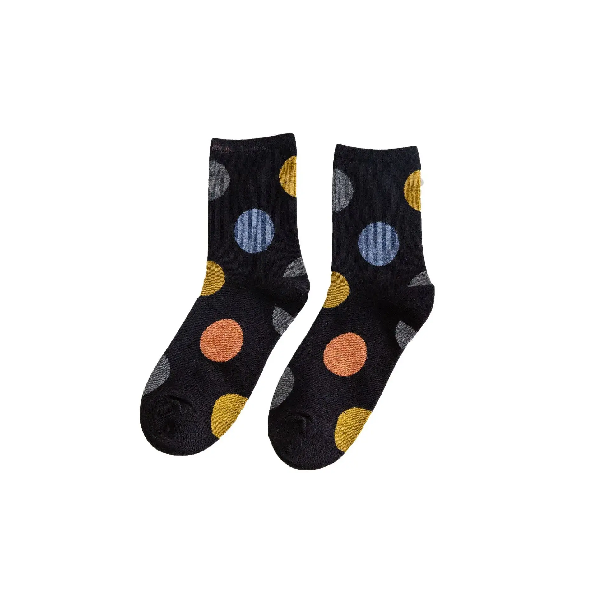 Women's Socks Japanese Dot Harajuku Simple Versatile Mid Tube Socks Comfortable Breathable High-quality Cotton Socks For Girl