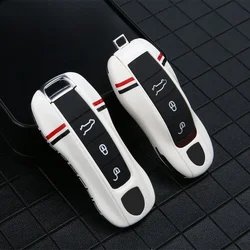Funda protectora para llave de coche, accesorio para Porsche 718 Cayenne Panamera 911 macan, Taycan Cayman Boxster