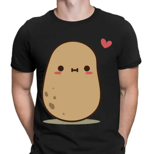 Cute Potato In Love Humor Funny Joke Cool Gift Mens T-Shirts Tee Top #D6