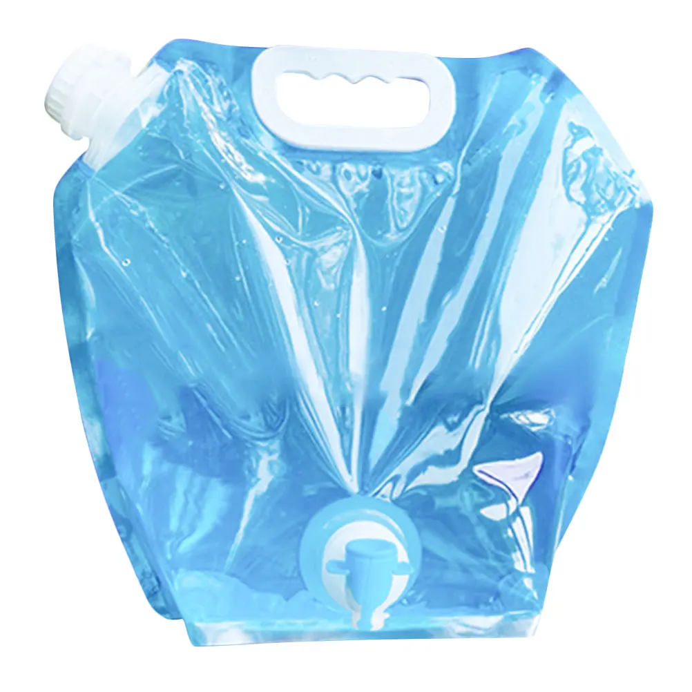 

5L Large Capacity Collapsible Leak-Proof Portable Bag For Camping Hiking Outdoor Transparent Design Easy Monitoring Level