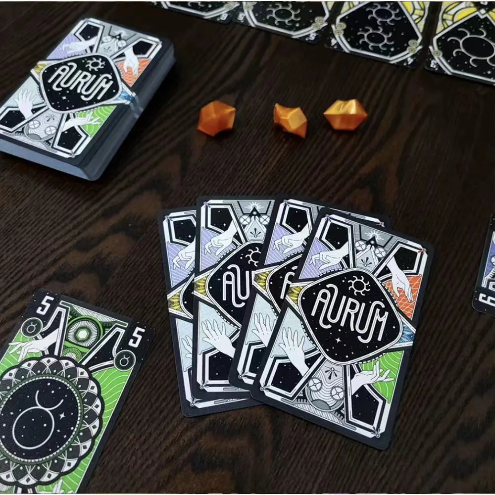 Aurum Board Game 3-4 Players Family/Party Funny Table Game Friends Entertainment Strategy Cards Game