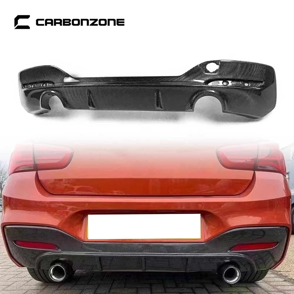 Glossy Carbon Fiber Rear Bumper Diffuser Lip for bmw f20 lci 3d style 2016 -2018 Protective Body Kit Auto Parts car lips