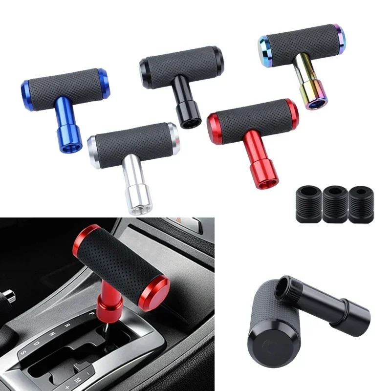 Gear Shift Knob Aircraft Joystick T-Handle Hammer Fit for  Car Shifter Lever Handle Aluminum Alloy Car Accessories