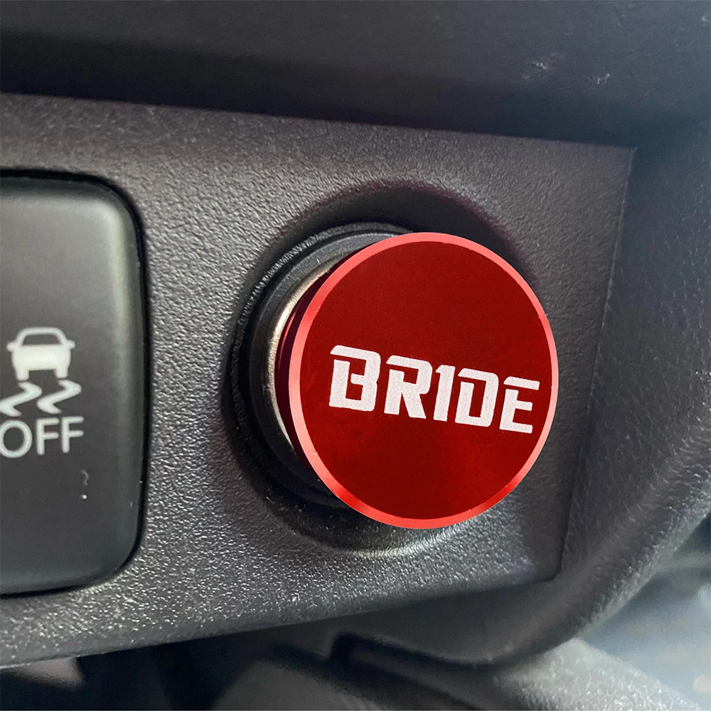 Jdm NOS BRIDE-Tapa de botón para encendedor de cigarrillos de coche, accesorio a prueba de polvo, para No fumar