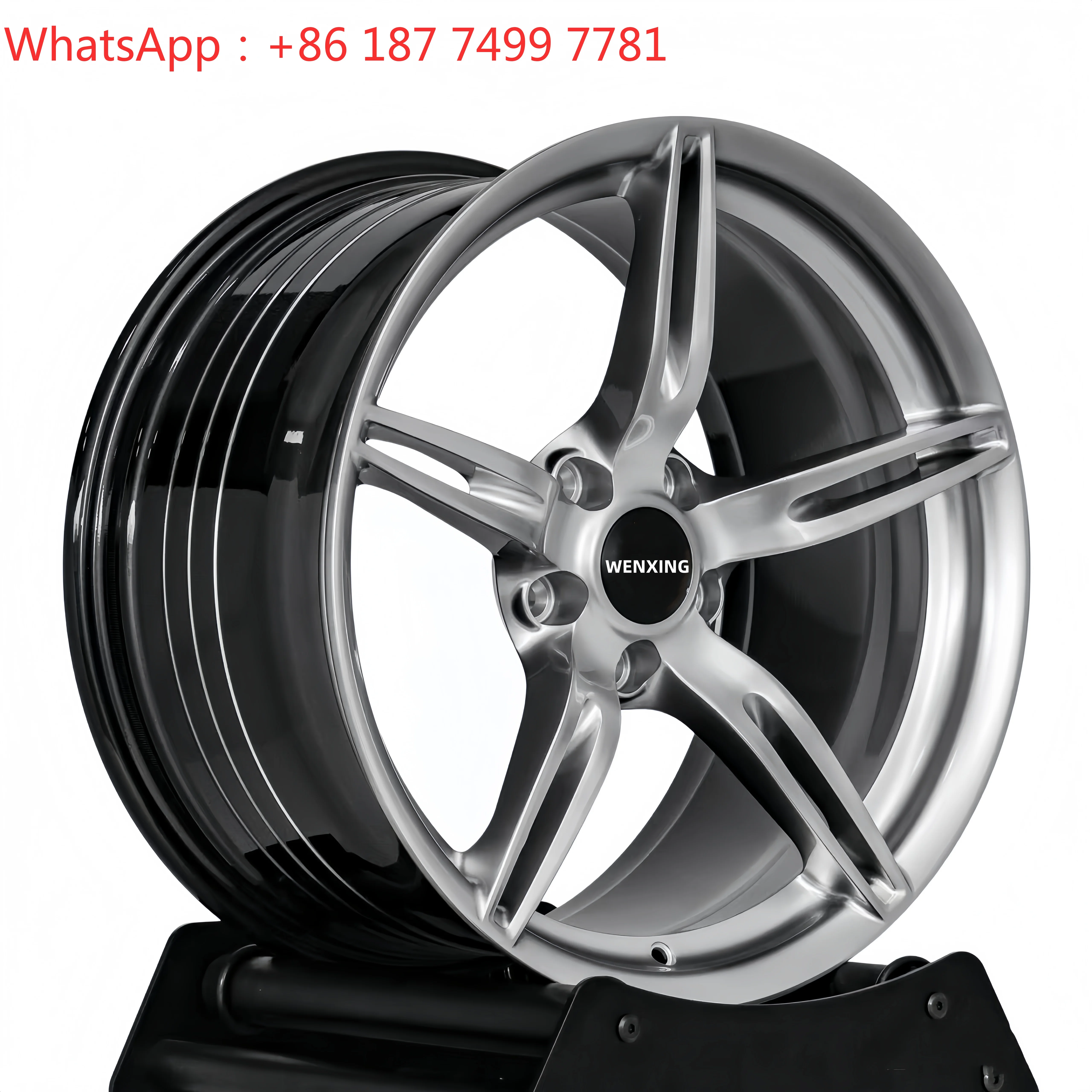 Custom Monoblock Lightweight Forged Silver Alloy Rims 5x114.3 5x120 5x130 18-22 Inch Modified Wheels