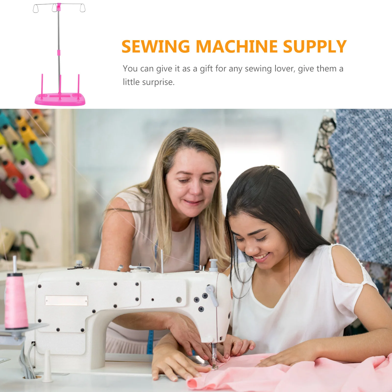 

1pc Machine Spool Holder Plastic Alloy Thread Management For Sewing Quilting Embroidery Bobbin Stand Cone Rack Supply