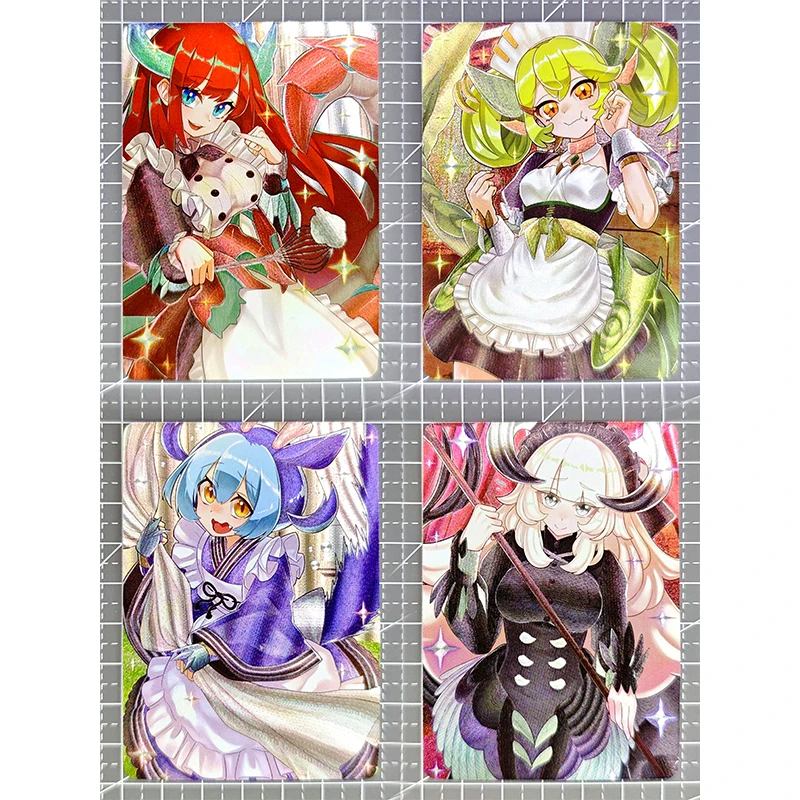 Yu-Gi-Oh! Anime Characters Dragonmaid Sweet Roommaid Laundry Trap DIY Homemade Collection Card Christmas Birthday Gift Game Toys