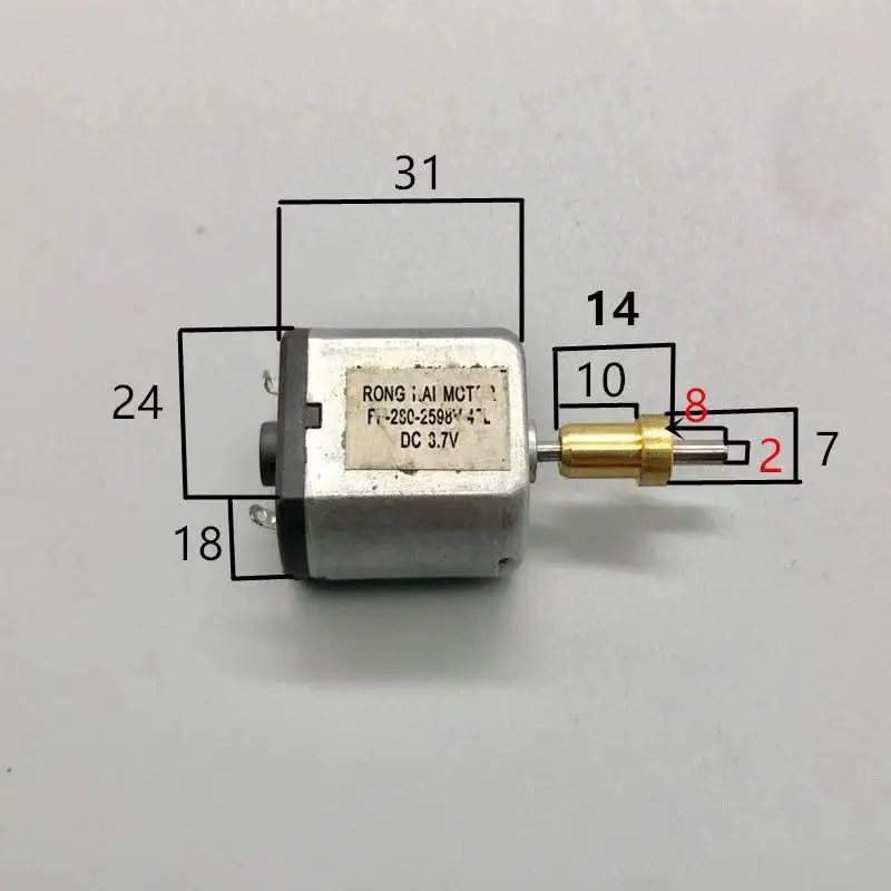 Motor Kecil Micro DC 3.7V Motor FF-280 Alat Cukur Rambut Daya Tinggi Tegangan Rendah Motor