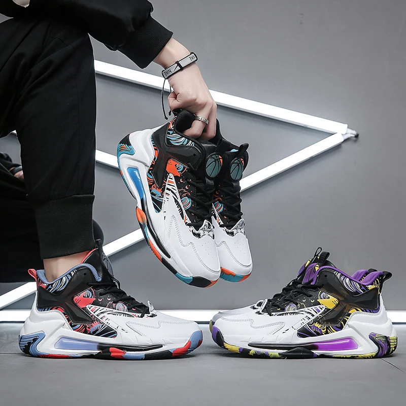 

2025 Explosions Men's Shoes Wear-resistant Basketball Shoes Men's Shoes genuine goods sneaker Autumn Men's Anti-slip Sneakers
