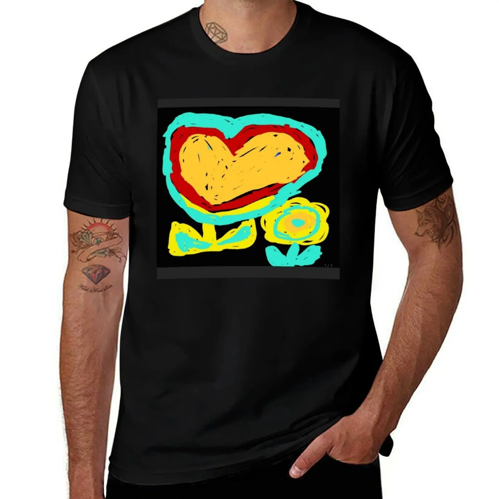 BEAUTIFUL RAINBOW FLOWRZ T-Shirt man t shirt oversize t-shirts man anime t shirts Men's cotton t-shirt