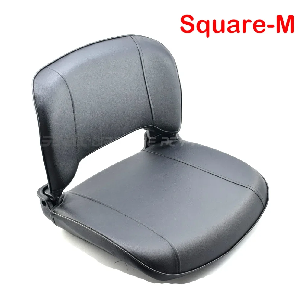 Square PU Leather High Density Foam Comfortable Folding Seat For Outboard Buggy Drift Trike Go Kart Car Saddle M Size