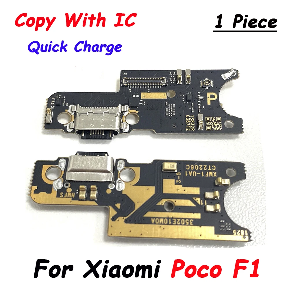 Tested USB charging board Dock Connector Microphone Board Flex Cable For Xiaomi Poco F1 F2 Pro F3 F4 M3 X3 X4 M4 Pro 4G 5G NFC