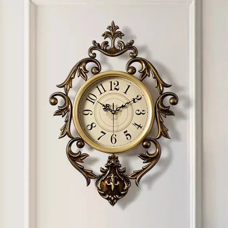 Wall Clocks Minimalist Modern Luxury Clock Elegant Aesthetic Design Clock Entrance Hall Room Retro Home Decoration HQ430
