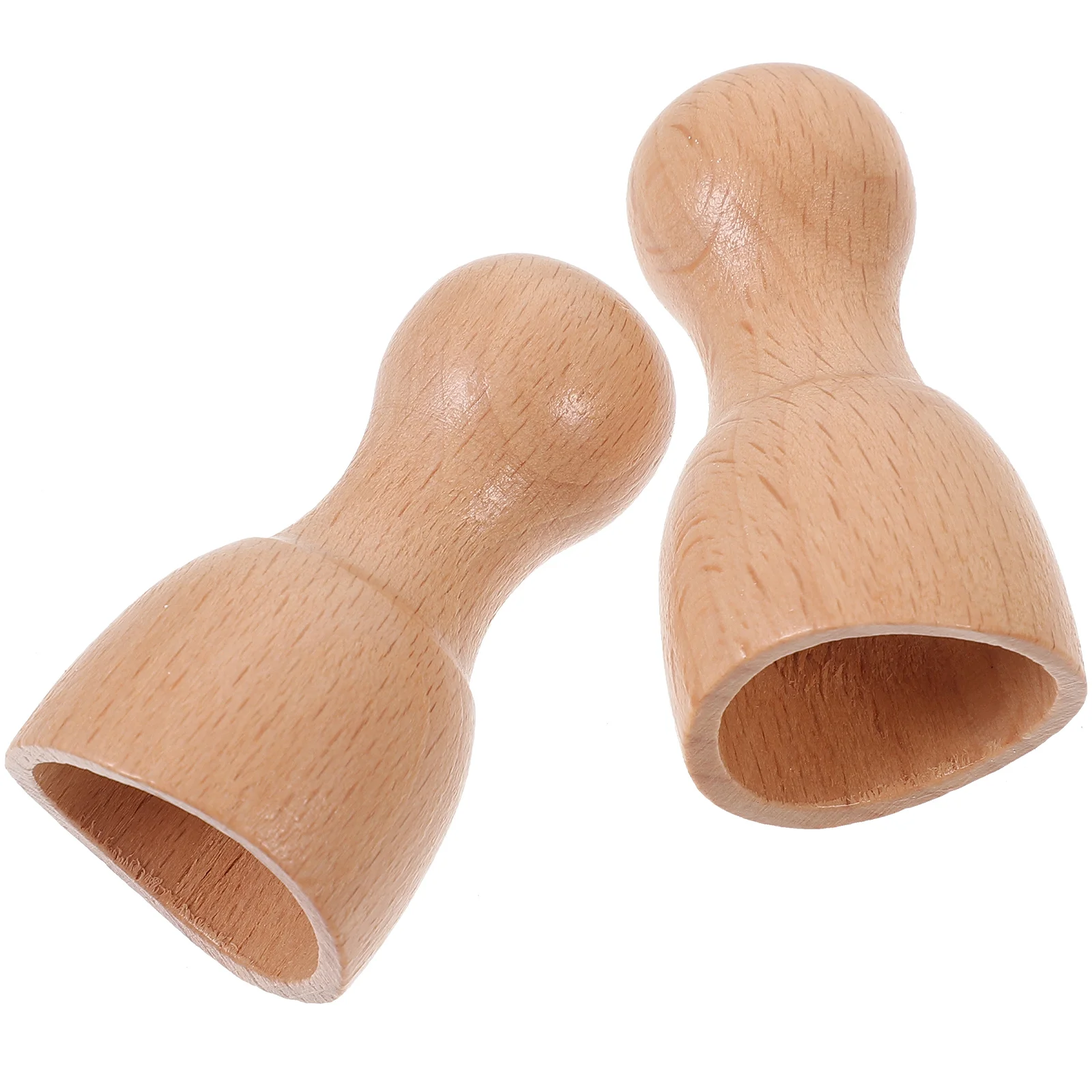 

2 Pcs Wooden Massage Cup Gua Sha 2pcs (small Cup) Body Massager for Scalp Neck Home Scroll Wheel