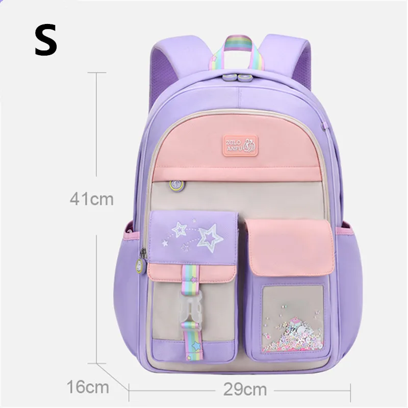 Children School Bags For Girls Kids Satchel Primary Orthopedic School Backpacks Princess Backpack Schoolbag knapsack Sac Mochila