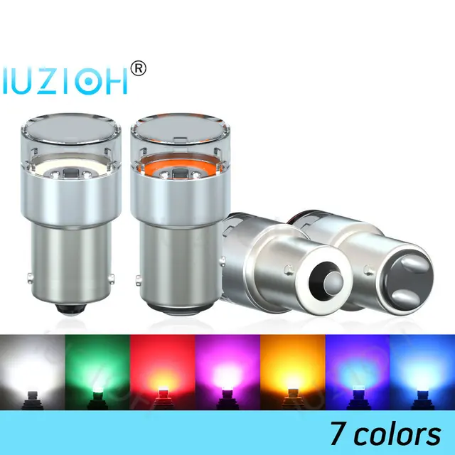IUZIOH 2 szt. Światła samochodowe 12V 24V 1156 1157 Reverse BAY15D BA15S P21W R5W P21/5W Led żarówka tylne światła przeciwmgielne lampka sygnalizacyjna parkowania na ogonie