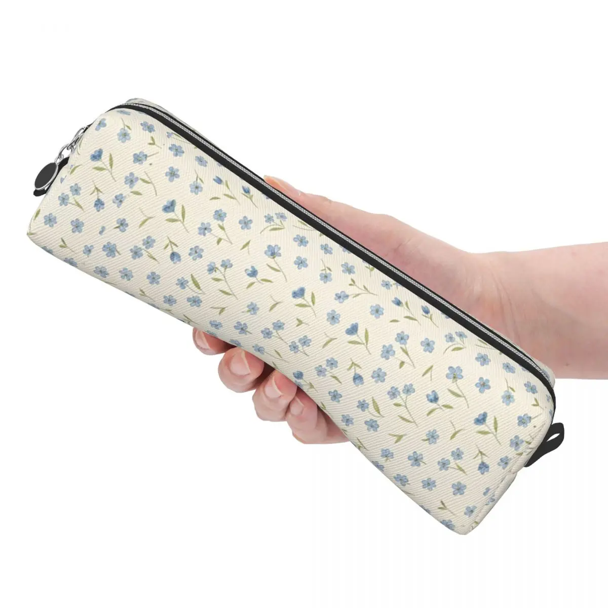 Милые пеналы INS Foral, пеналы с синими цветами, коробка для ручек для студентов, сумки большой емкости, школьные принадлежности, косметические канцелярские принадлежности