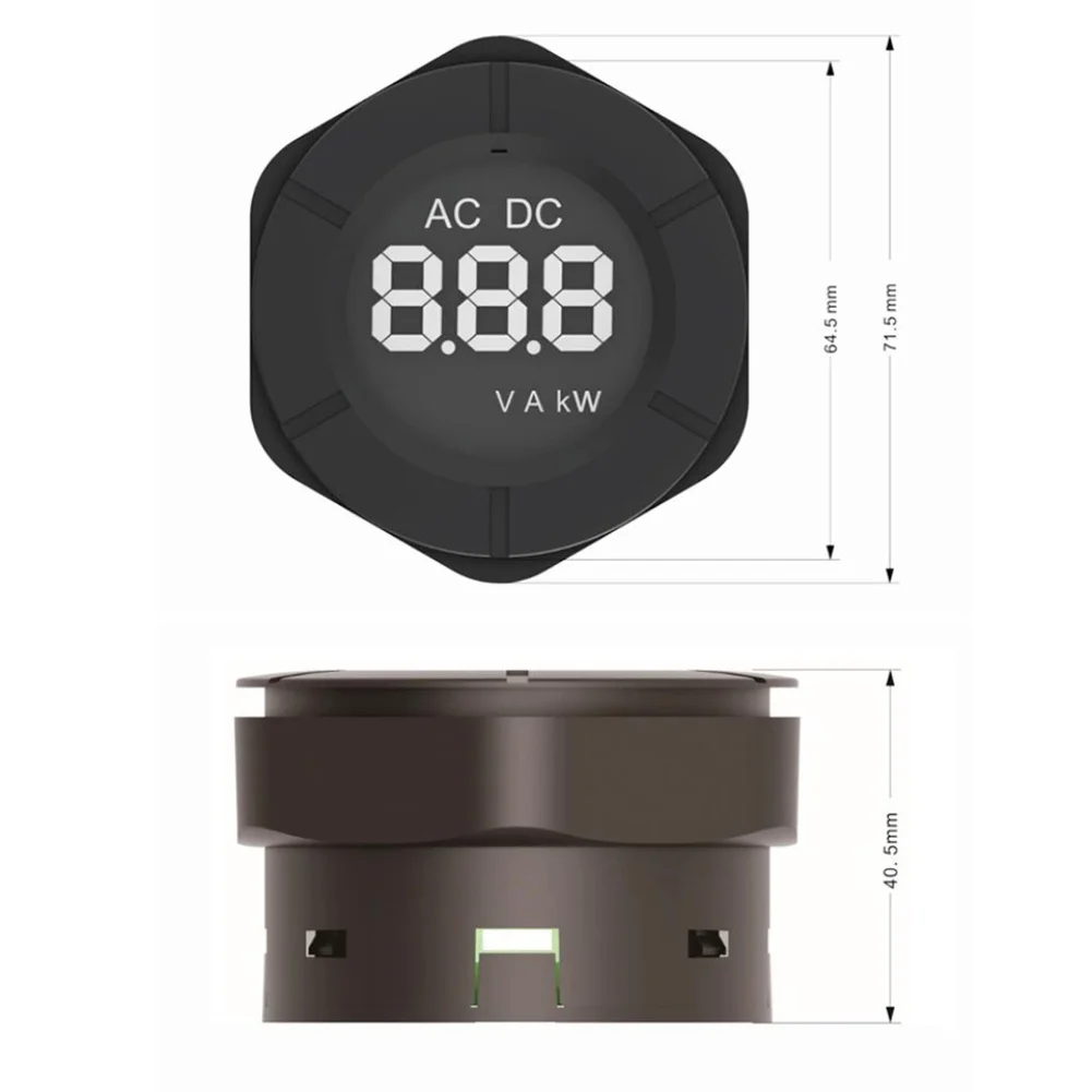 DC 0 300V LCD Digital Voltmeter with Backlight Large Font Display for Voltage Measurement in Industrial and Automotive Use