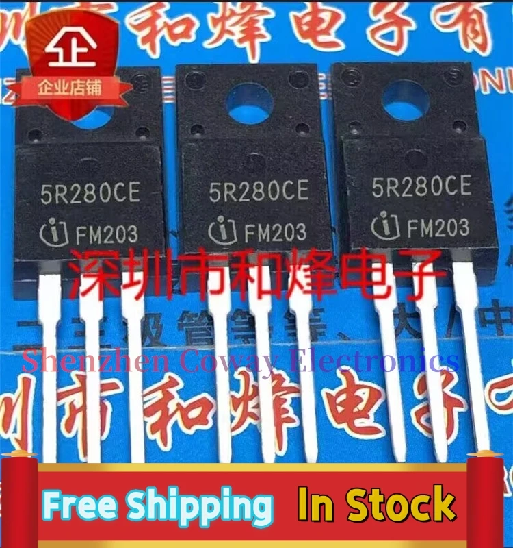 10PCS-30PCS  IPA50R280CE 5R280CE TO-220F  500V MOS  In Stock Fast Shipping