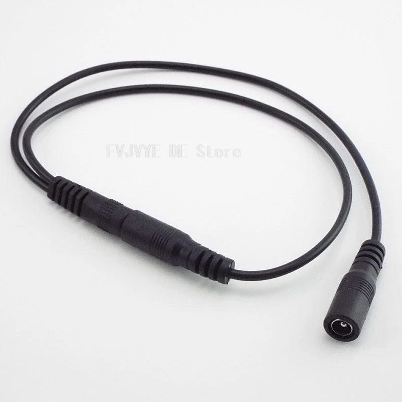 5.5mm*2.1mm 1 Female To 2 Male Connector Male To Female Plug DC Power Splitter Cable LED Strip Light Power Supply Adapter D5