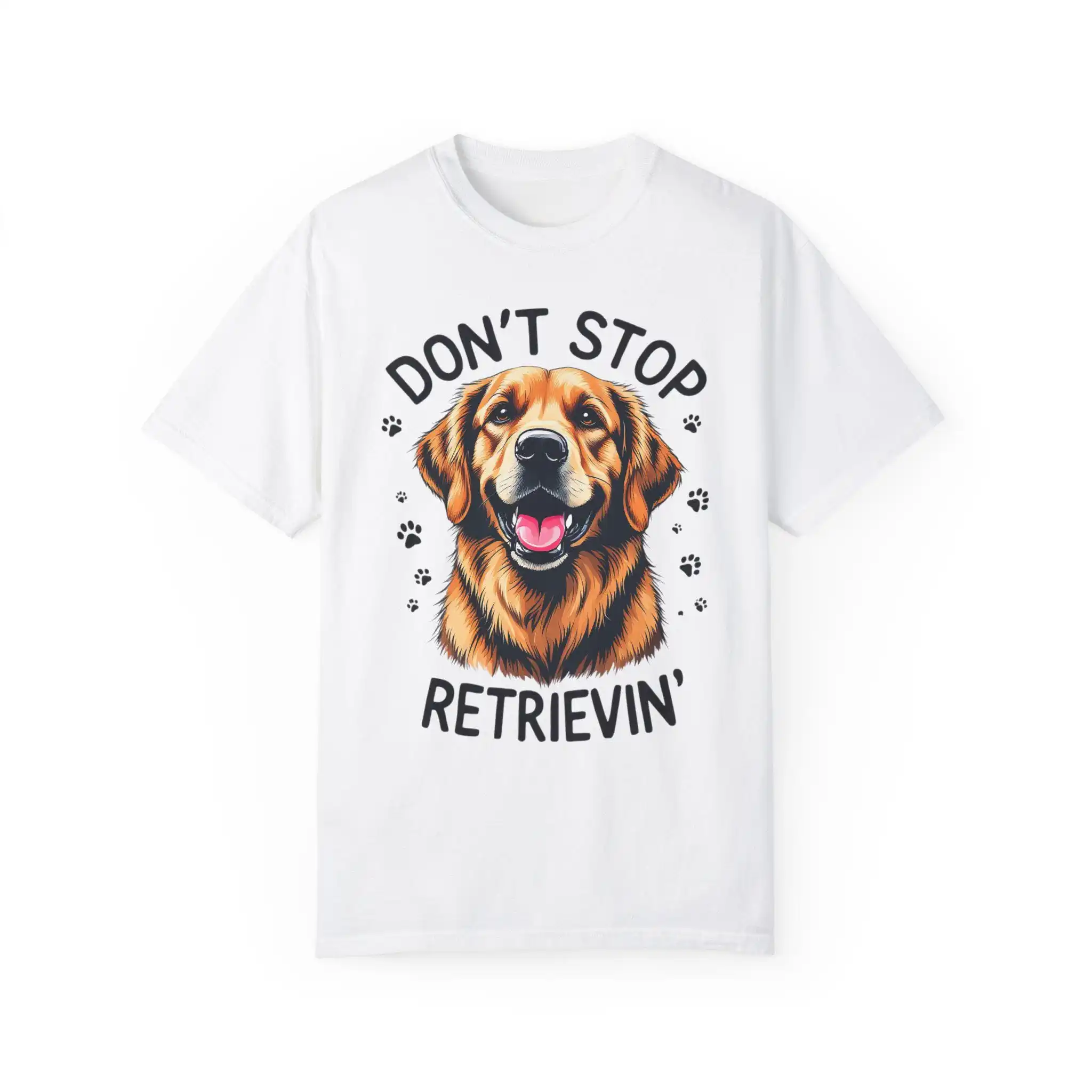 Рубашка Don t Stop Retrievin для любителей собак, золотистый ретривер, мама, животное для владельцев домашних животных, милый щенок, забавный